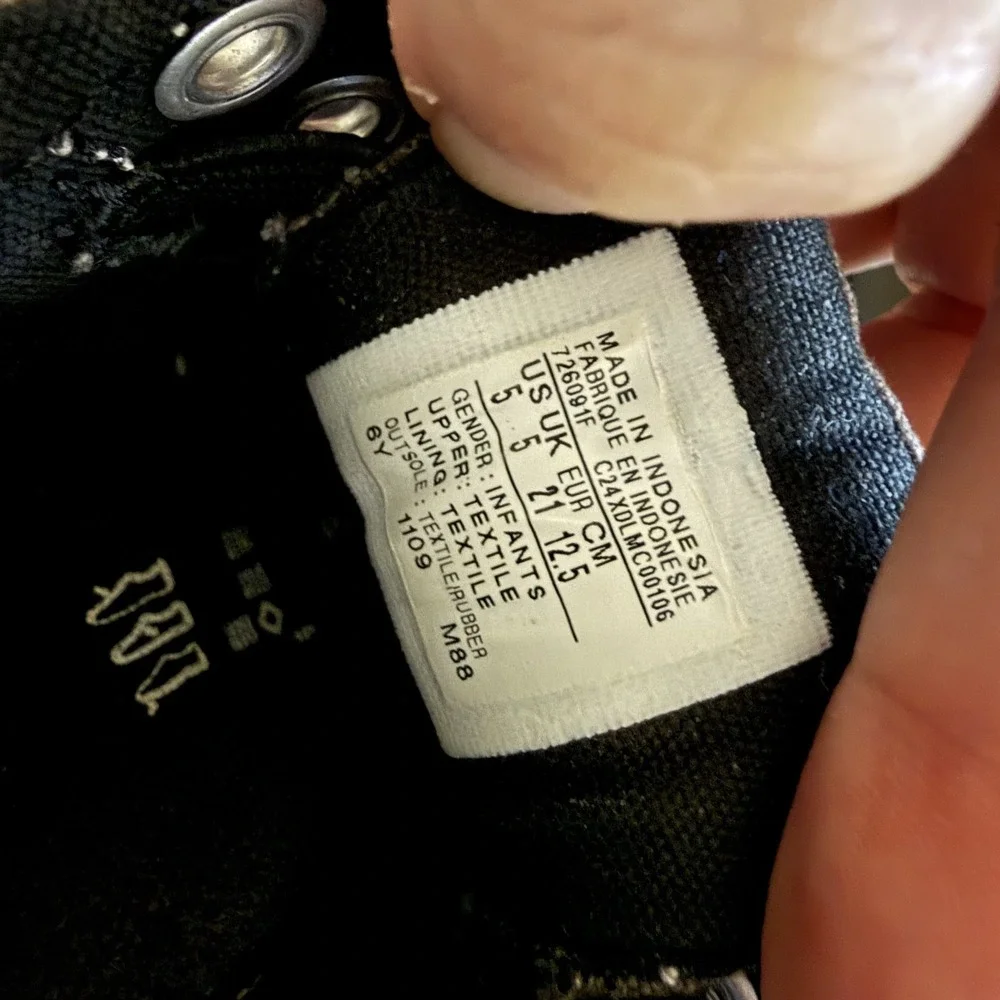 Converse Chuck‎ Taylor All Star Sneakers Infant 5C Gray Low Top 726091F